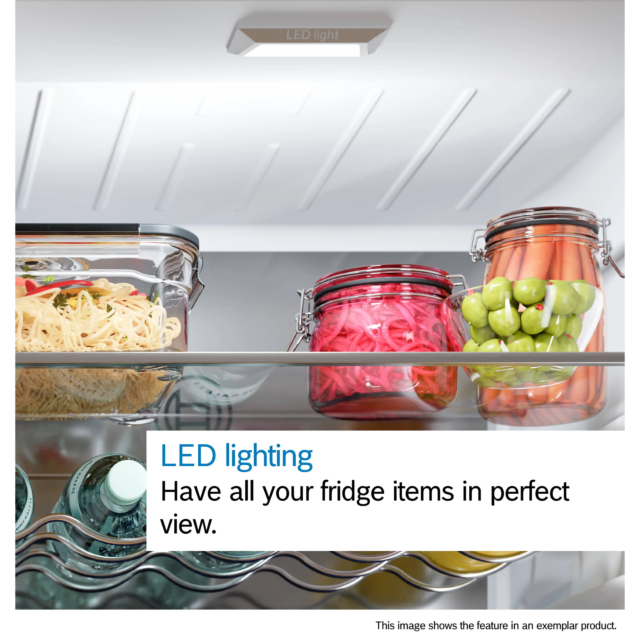 Bosch KGN27NLEAG 182x55Cm Frost Free Fridge Freezer - Silver