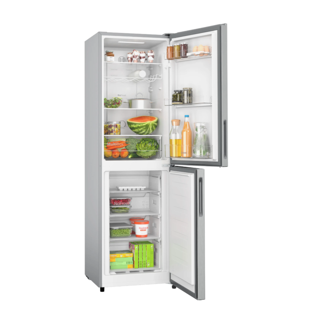 Bosch KGN27NLEAG 182x55Cm Frost Free Fridge Freezer - Silver