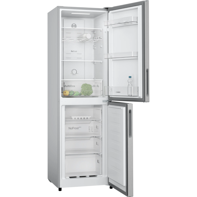 Bosch KGN27NLEAG 182x55Cm Frost Free Fridge Freezer - Silver