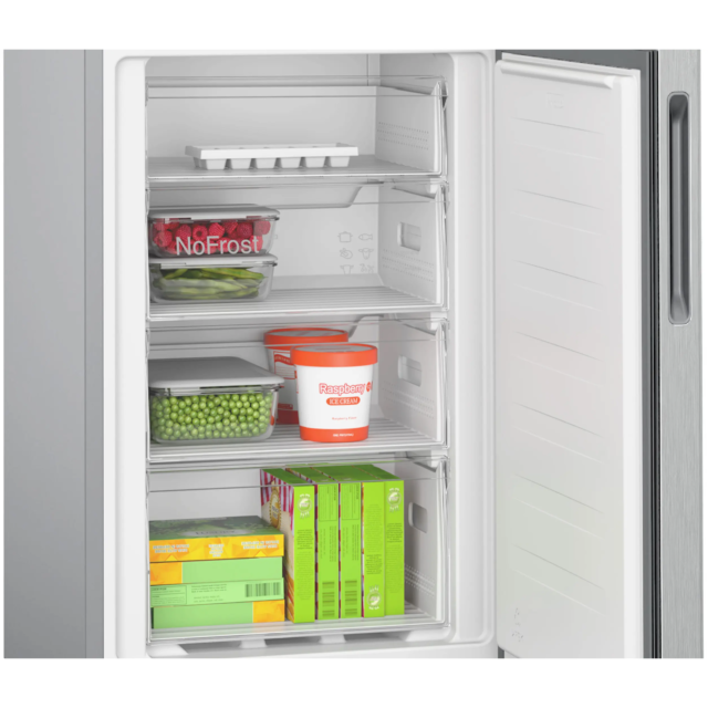 Bosch KGN27NLEAG 182x55Cm Frost Free Fridge Freezer - Silver