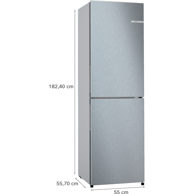 Bosch KGN27NLEAG 182x55Cm Frost Free Fridge Freezer - Silver