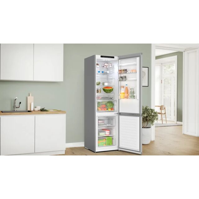 Bosch KGN392LBFG 60cm 70/30 Fridge Freezer - Stainless Steel
