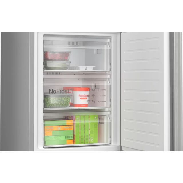 Bosch KGN392LBFG 60cm 70/30 Fridge Freezer - Stainless Steel