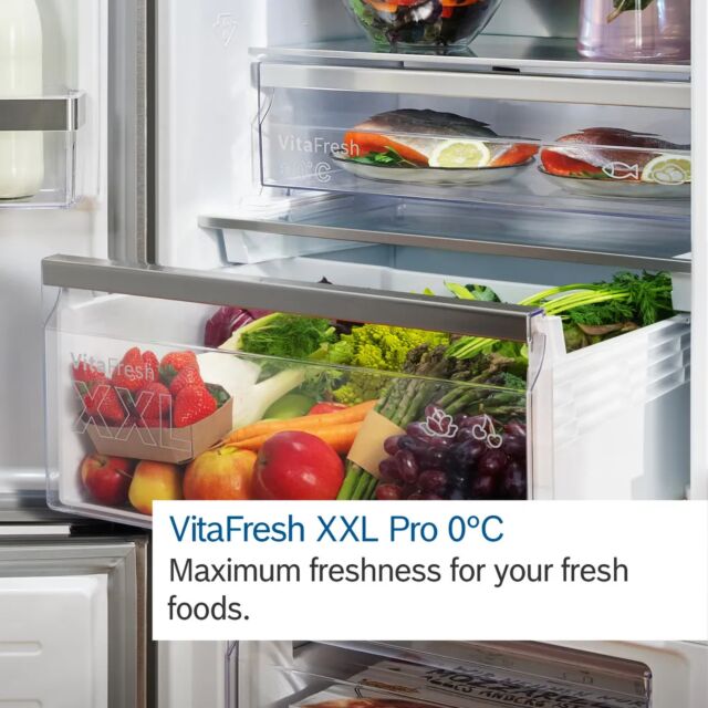 Bosch KGN392LBFG 60cm 70/30 Fridge Freezer - Stainless Steel