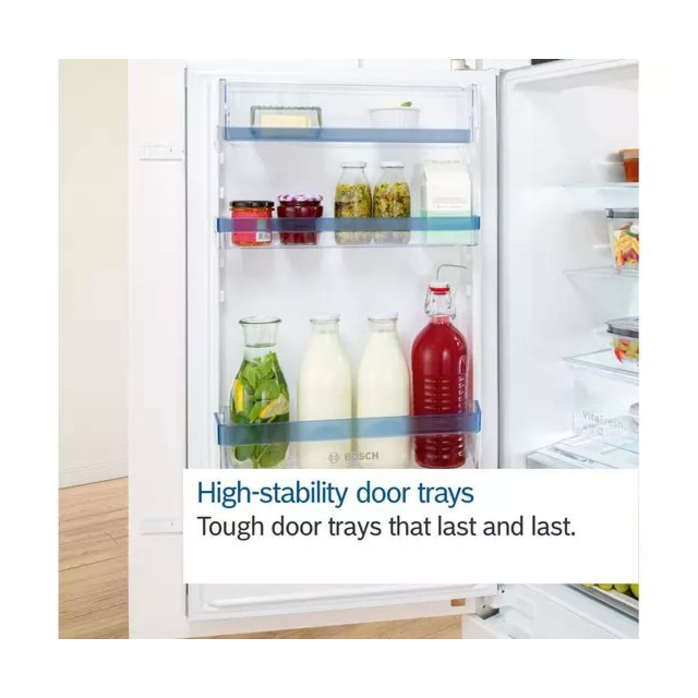 Bosch KIN86VSE0G 54.1cm 60/40 Integrated No Frost Fridge Freezer - Sliding Hinge