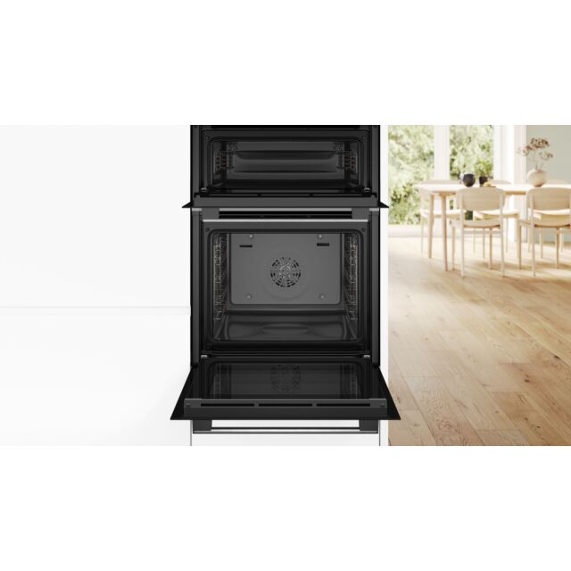 Bosch MBA533BS3B Series 4- 60cm Built In Double Oven - Stainless Steel