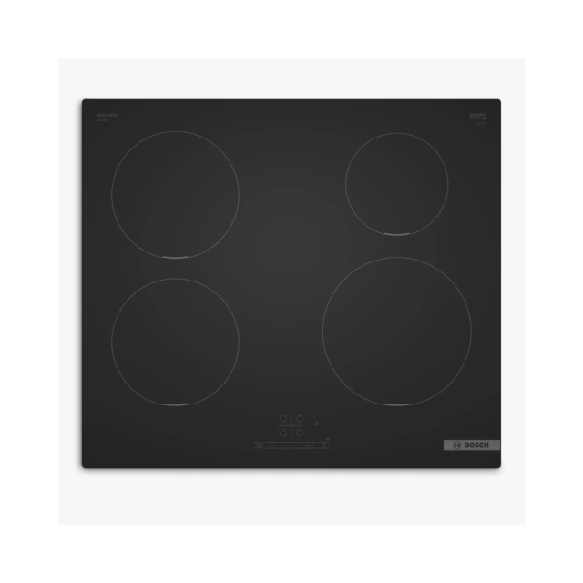 Bosch PIE61ABB5E 60Cm Induction Hob, Matt Black, Power Boost Fast Heating