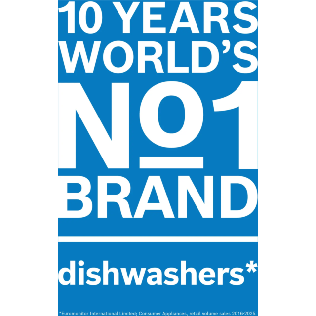 Bosch SMS2HVW06G Dishwasher 60Cm White, 14 Place Setting, Polinox Base, Series 2