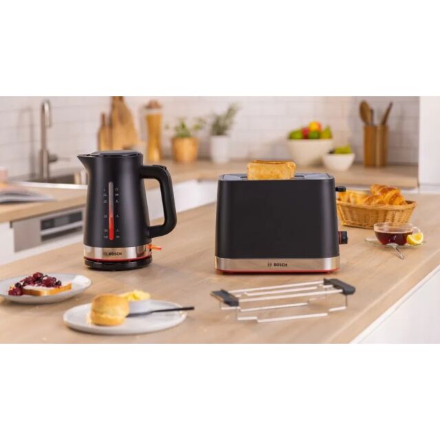 Bosch TAT4M223GB 2 Slice Toaster - Black