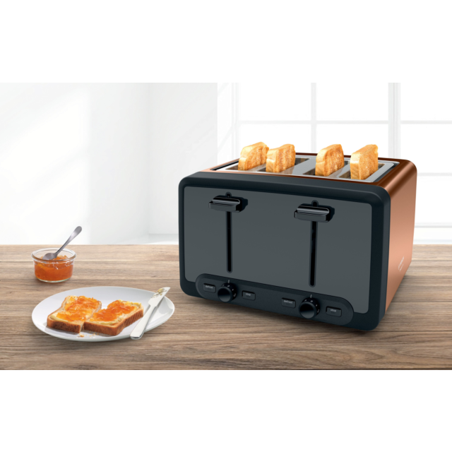 Bosch TAT4P449GB 4 Slice Toaster - Copper