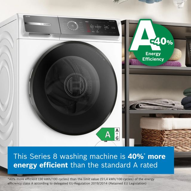Bosch WGB264A1GB Washing Machine, 11Kg Idos, White 1400 Rpm, Home Connect