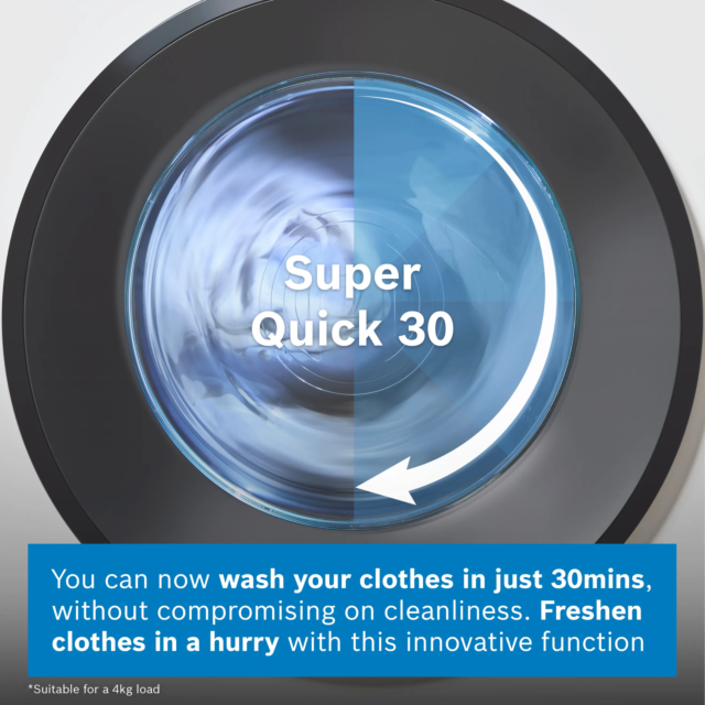 Bosch WGB264A1GB Washing Machine, 11Kg Idos, White 1400 Rpm, Home Connect