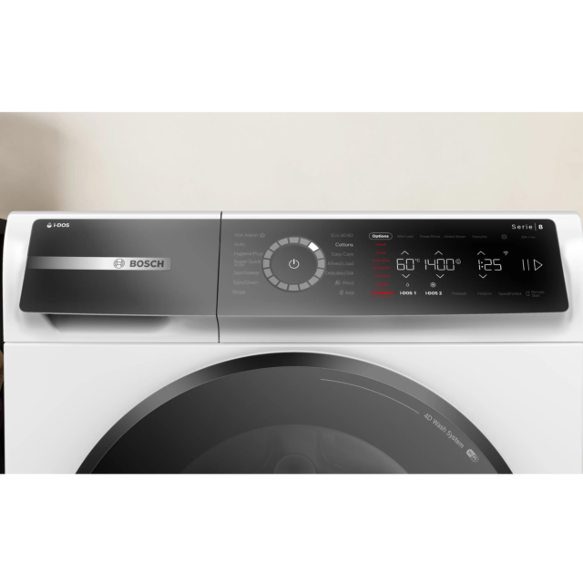 Bosch WGB264A1GB Washing Machine, 11Kg Idos, White 1400 Rpm, Home Connect