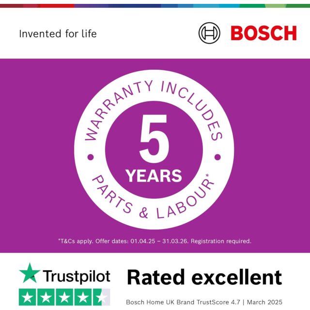 Bosch WGG254F1GB Washing Machine - Series 6 - 10kg - 1400rpm - White