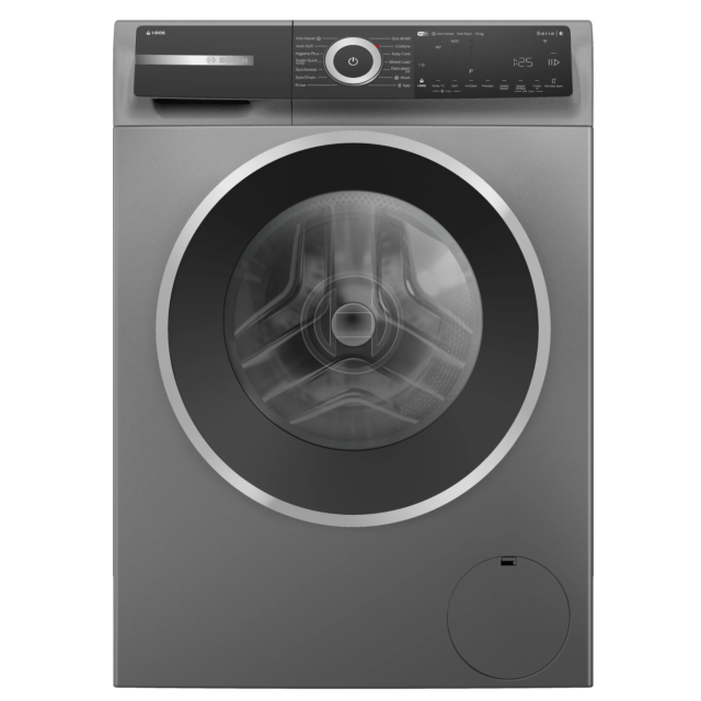 Bosch WGH254ARGB Washing Machine, Graphite, 10Kg, 1400Rpm, I-Dos Detergent,