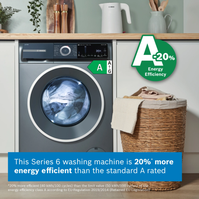 Bosch WGH254ARGB Washing Machine, Graphite, 10Kg, 1400Rpm, I-Dos Detergent,