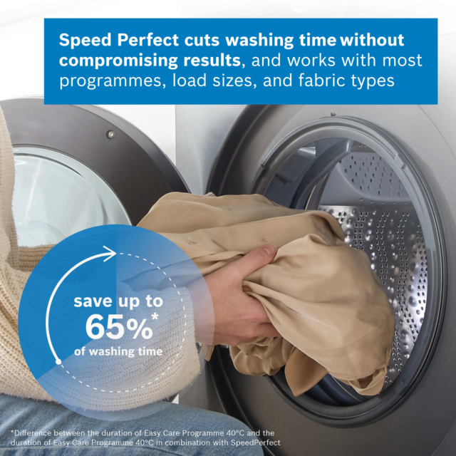 Bosch WGH254ARGB Washing Machine, Graphite, 10Kg, 1400Rpm, I-Dos Detergent,