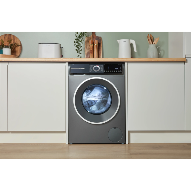 Bosch WGH254ARGB Washing Machine, Graphite, 10Kg, 1400Rpm, I-Dos Detergent,