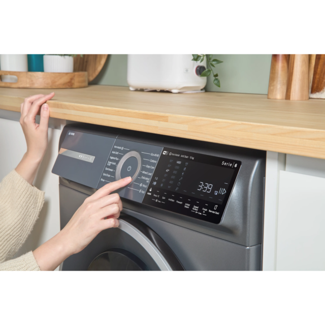 Bosch WGH254ARGB Washing Machine, Graphite, 10Kg, 1400Rpm, I-Dos Detergent,