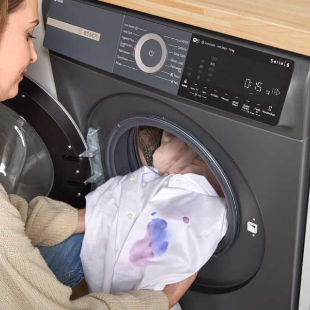 Bosch WGH254ARGB Washing Machine, Graphite, 10Kg, 1400Rpm, I-Dos Detergent,