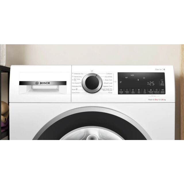 Bosch WNG25401GB Washer Dryer - Series 6 - 10.5kg Washer - 6kg Dryer - 1400rpm - White