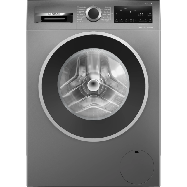 Bosch WNG254R1GB Washer Dryer - Series 6 - 10.5kg Washer - 6kg Dryer - 1400rpm - Graphite