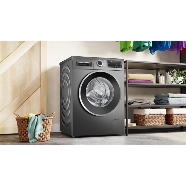 Bosch WNG254R1GB Washer Dryer - Series 6 - 10.5kg Washer - 6kg Dryer - 1400rpm - Graphite