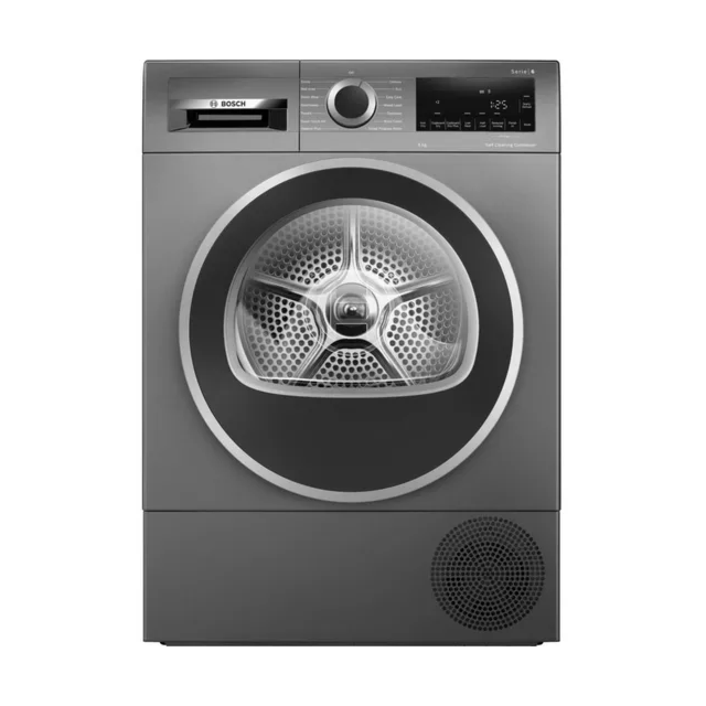 Bosch WQG245R2GB Heat Pump Tumble Dryer 9Kg, Graphite Grey. Energy A+++