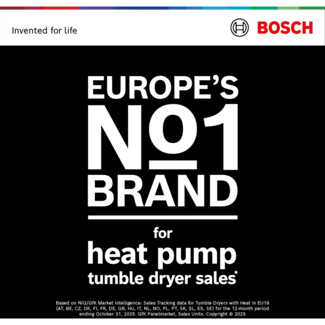 Bosch WQH246DRGB Tumble Dryer - Series 6 - Heat Pump Condensor - 9kg - Graphite