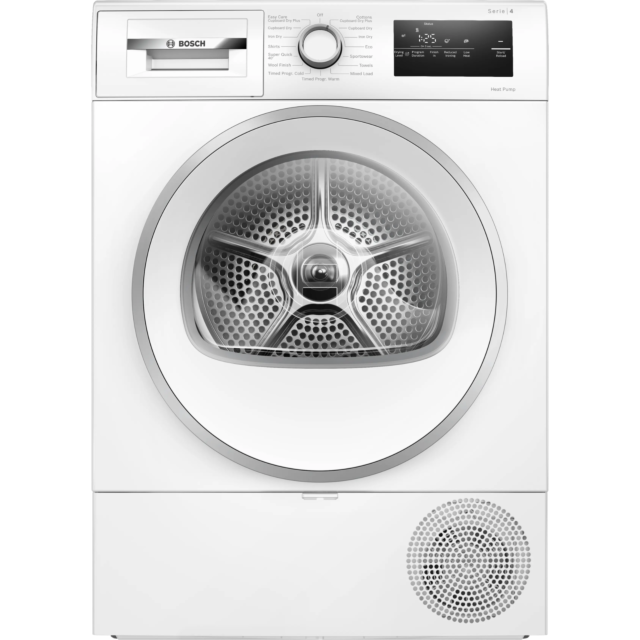 Bosch WTH85226GB Tumble Dryer - Heat Pump Condenser - 8kg - White