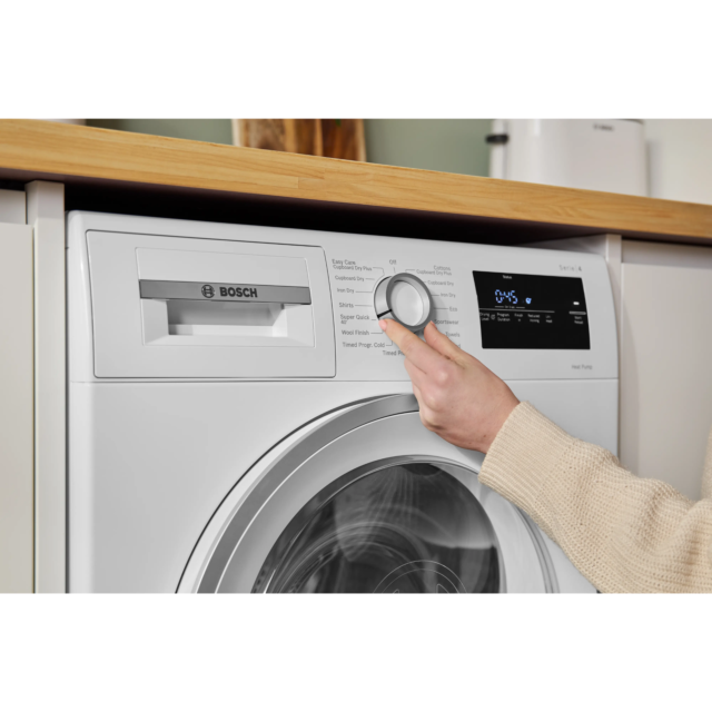 Bosch WTH85226GB Tumble Dryer - Heat Pump Condenser - 8kg - White