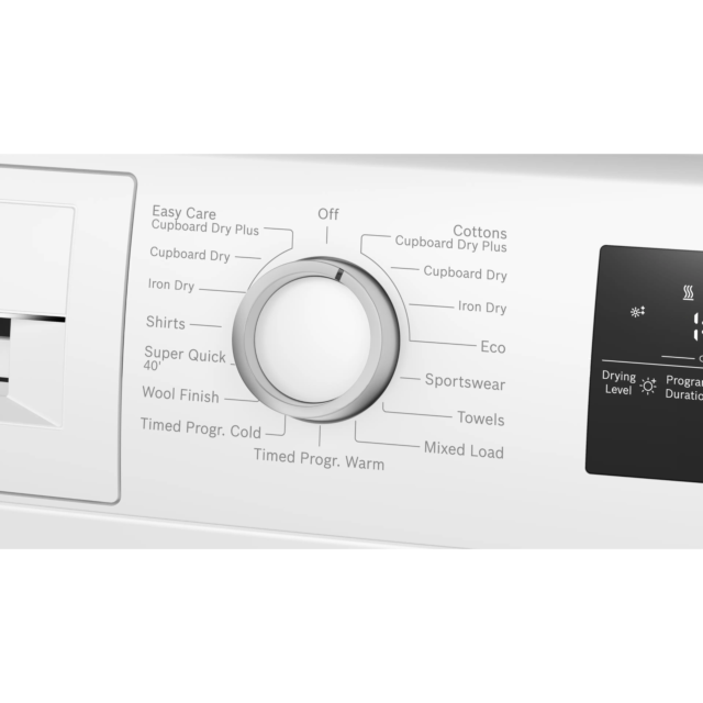Bosch WTH85226GB Tumble Dryer - Heat Pump Condenser - 8kg - White