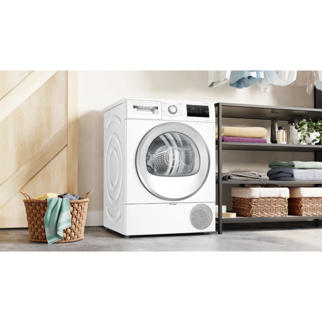 Bosch WTH85226GB Tumble Dryer - Heat Pump Condenser - 8kg - White