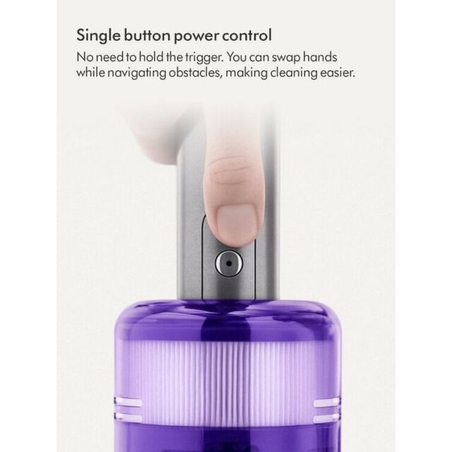Dyson OMNIGLIDENEW Stick Vacuum Cleaner - 20 Minutes Run Time - Purple