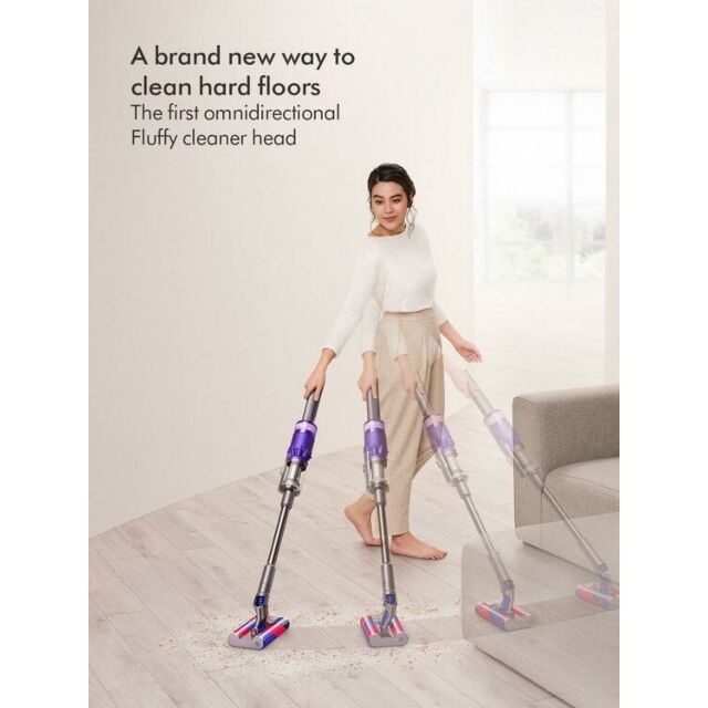 Dyson OMNIGLIDENEW Stick Vacuum Cleaner - 20 Minutes Run Time - Purple