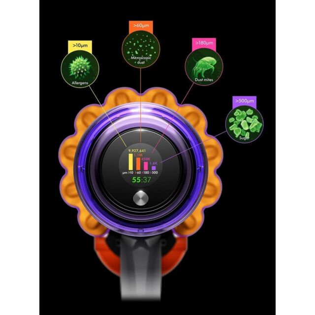 Dyson V15DETECTANIMAL V15 Detect Animal Cordless Stick Cleaner 60 Minutes Run Time