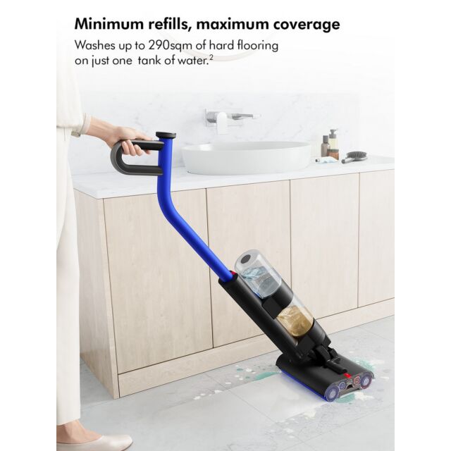 WASHG1 Wet Floor Cleaner - 35 Minutes Run Time - Black/Blue