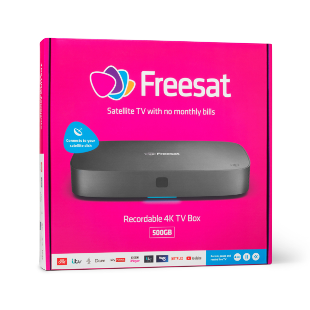 Freesat UHD_4X_500 UHD-4X-500 Freesat Recorder 500GB - Anthracite