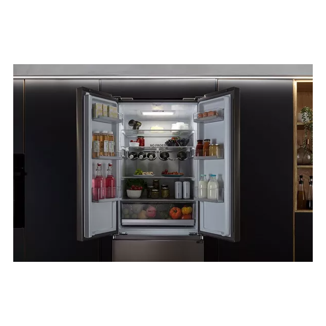 Haier HFR5719ENMP 70cm Fridge Freezer - Stainless Steel