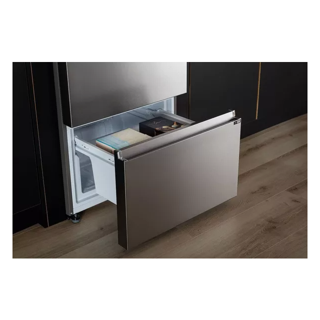 Haier HFR5719ENMP 70cm Fridge Freezer - Stainless Steel