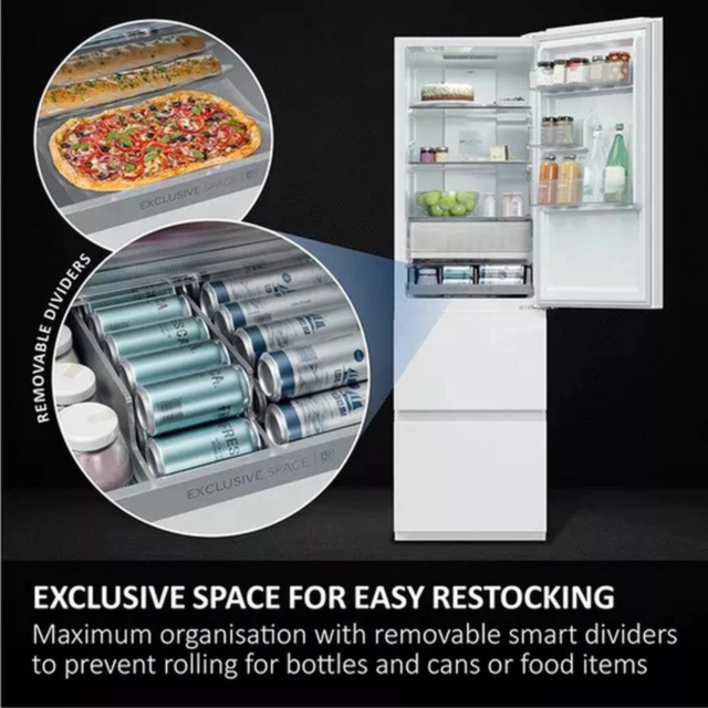 Haier HTR3518ENMWK 60/40 Total Frost Free Fridge Freezer - White