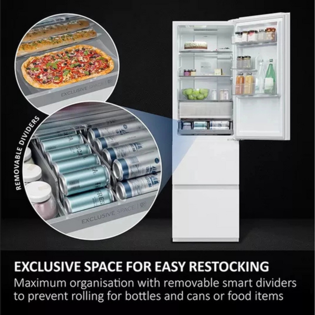 Haier HTR3518ENMWK 60/40 Total Frost Free Fridge Freezer - White