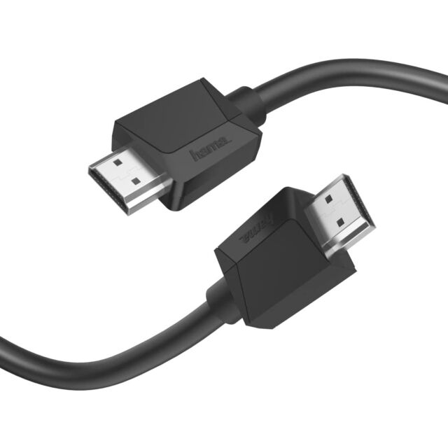 Hama 00205005 High-Speed HDMI Cable 1.5m, 4K, Plug - Plug, Ethernet