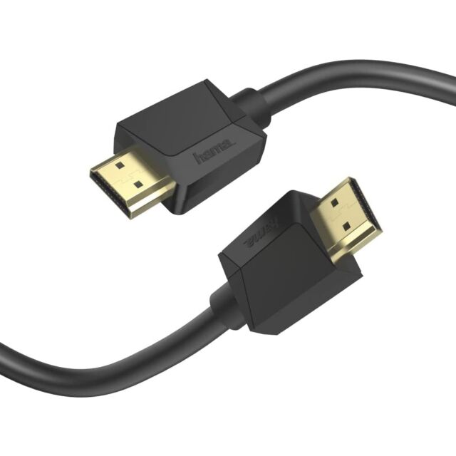 Hama 00205007 High-Speed HDMI Cable 5m, 4K, Plug - Plug, Ethernet