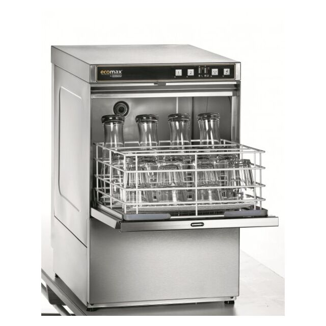 Hobart Uk ECOMAX G404W-12B Commercial Glasswasher 400x400 basket