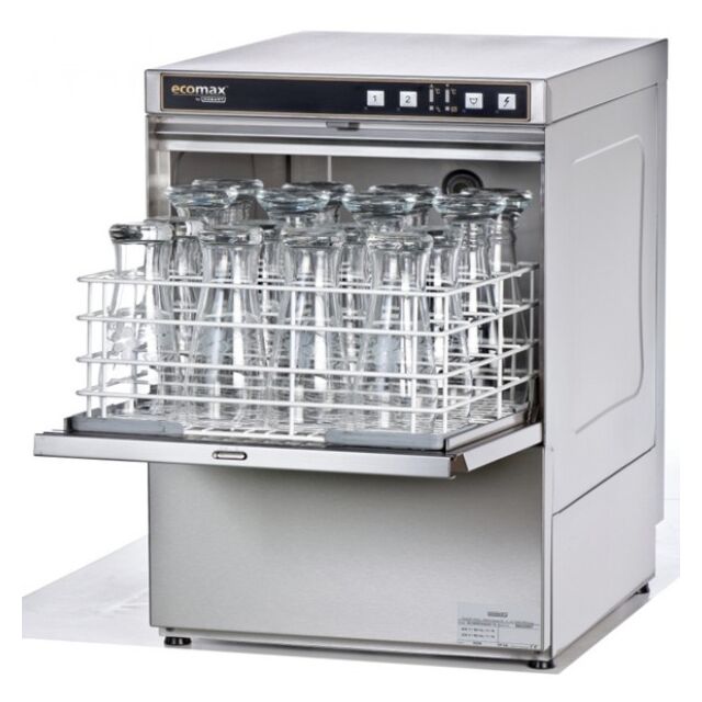 Hobart Uk ECOMAX+G515W-10C Commercial Glasswasher 500x500 basket