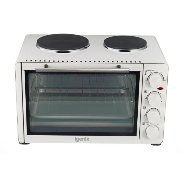 Igenix IG7130 Mini Oven 30Ltr with 2 Hotplates