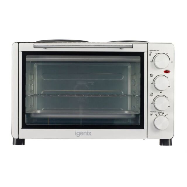 Igenix IG7130 Mini Oven 30Ltr with 2 Hotplates