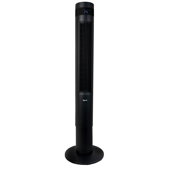 Igenix IGFD6043B 43inch Tower Fan 3 Speeds & Remote - Black