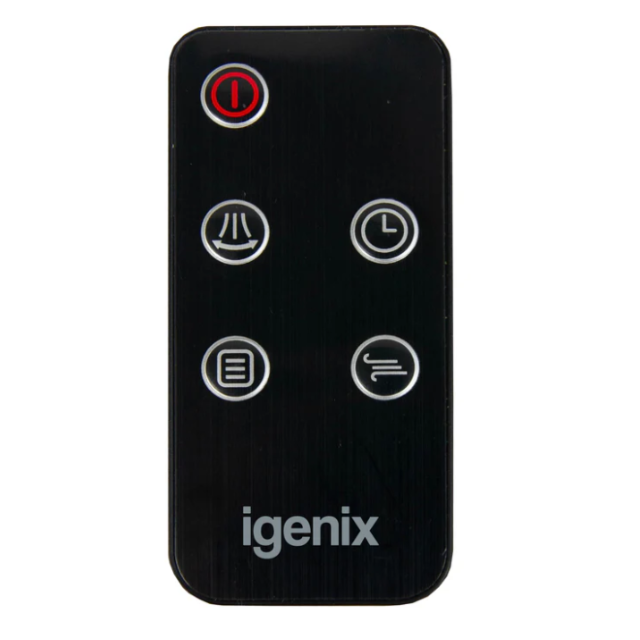 Igenix IGFD6043B 43inch Tower Fan 3 Speeds & Remote - Black